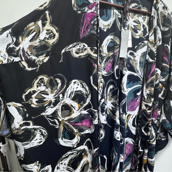 Melissa McCarthy Seven7 Floral Duster Kimono Size 3x NWT Brand New - Picture 7 of 12